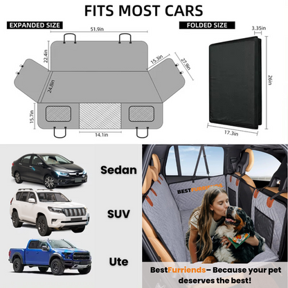 BestFurriends Hard-Bottom Pet Car Seat Protector